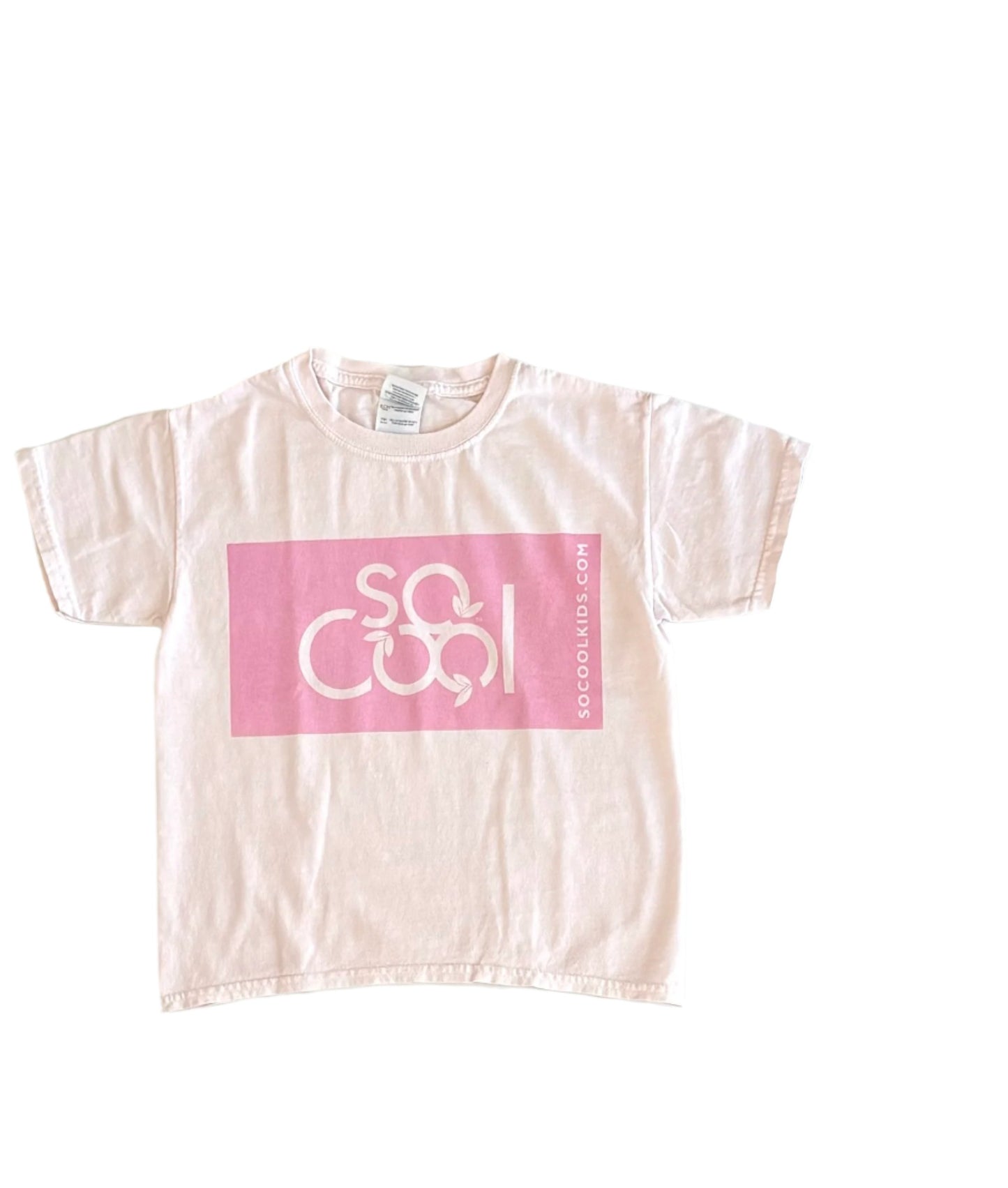 100% Cotton, Logo T-Shirt/Pink