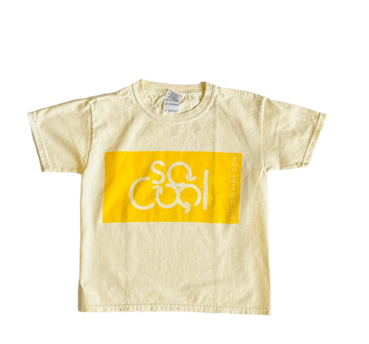 100% Cotton, Logo Tee/Yellow